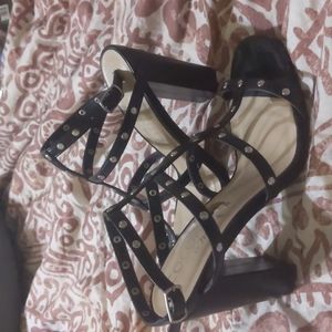 Coconuts by Matisse Open Toe Studded Gladiator Strappy High Heels Sandal Size 8